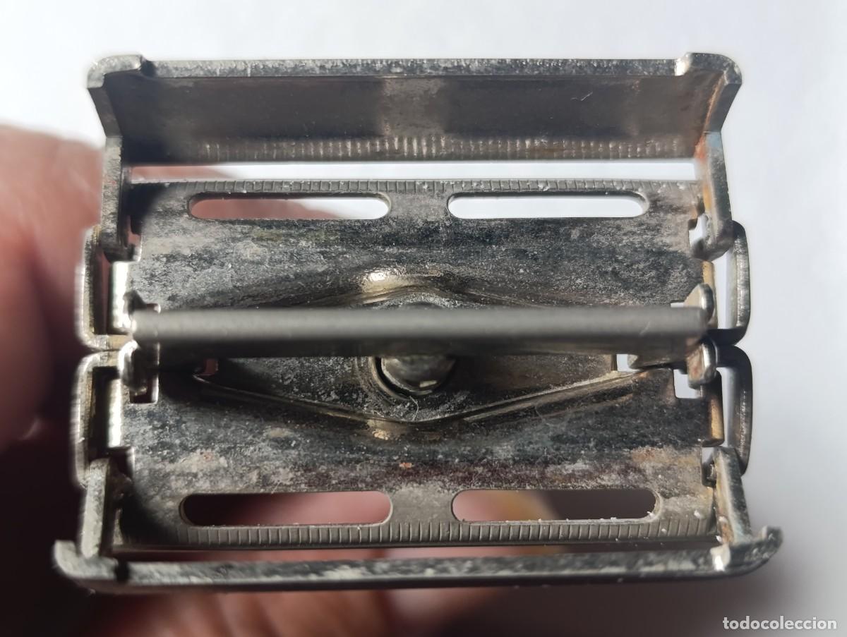 Antig&uuml;edades: MAQUINILLA DE AFEITAR GILLETTE - REG. U.S. - USADA - Foto 6