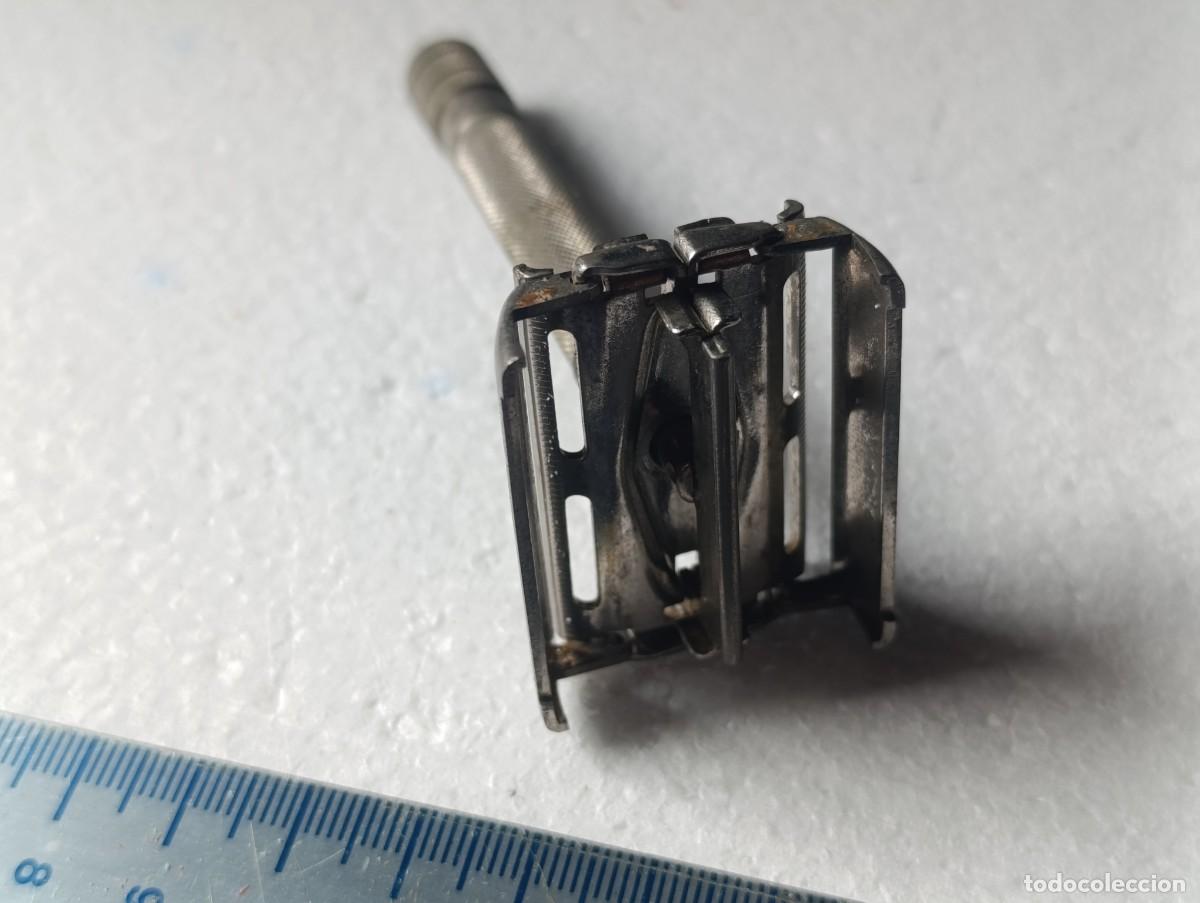 Antig&uuml;edades: MAQUINILLA DE AFEITAR GILLETTE - REG. U.S. - USADA - Foto 7