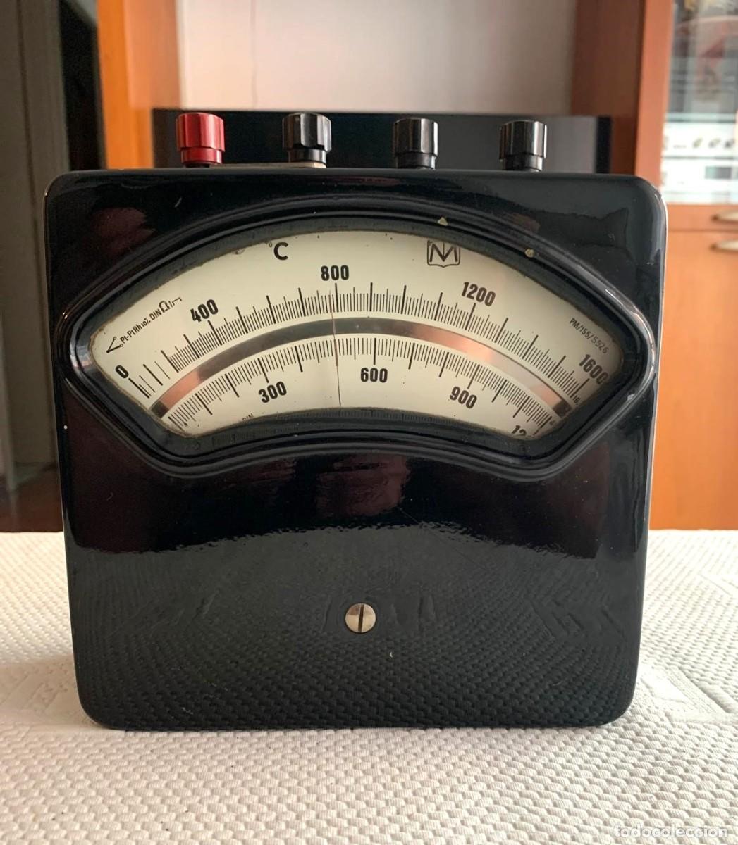 Antiguidades: Antiguo Pir&oacute;metro Medidor Temperatura Metrawatt Baquelita (0-1600&ordm;C) - Termopar