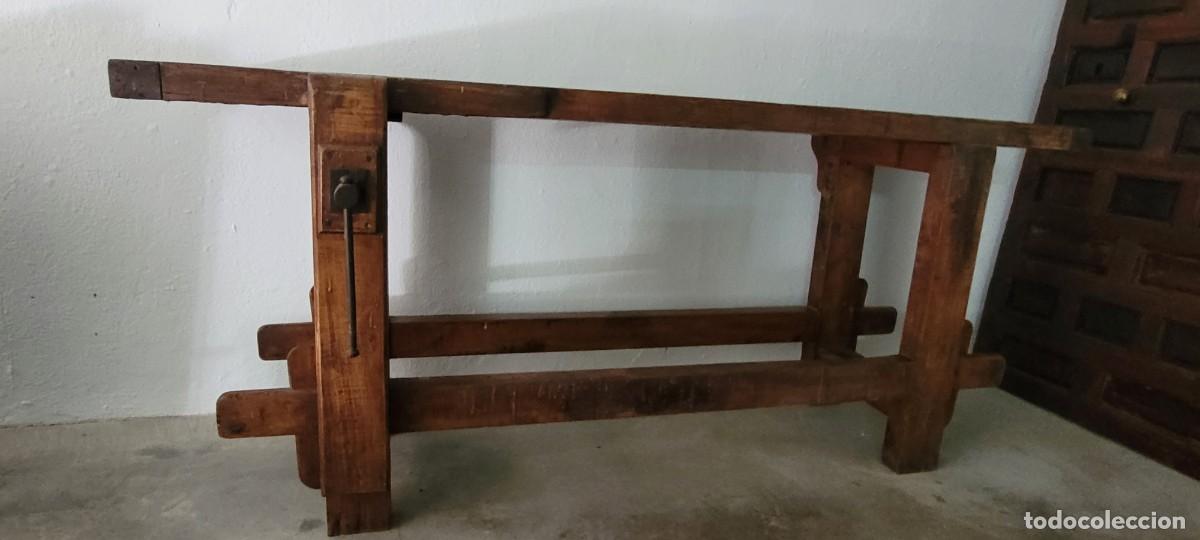 Antig&uuml;edades: Banco de carpintero a&ntilde;os 40-50 - Foto 4