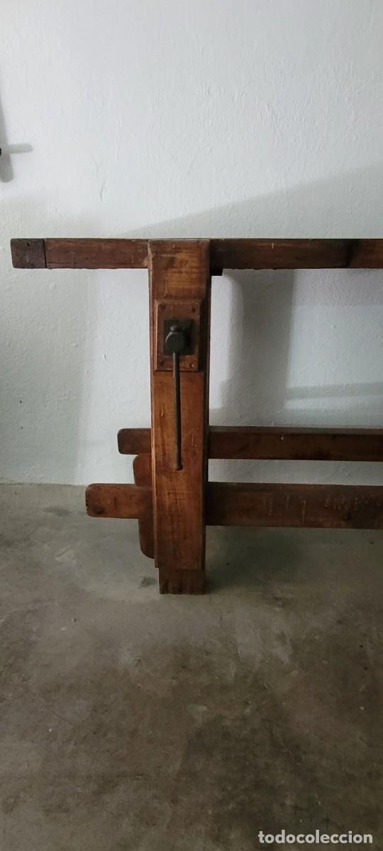 Antig&uuml;edades: Banco de carpintero a&ntilde;os 40-50 - Foto 5