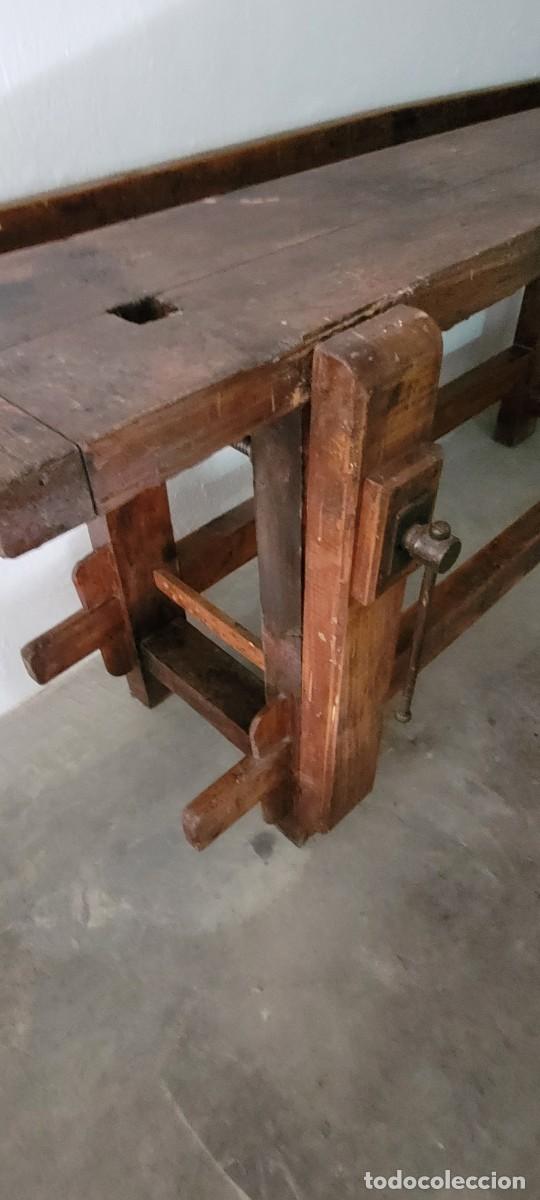 Antig&uuml;edades: Banco de carpintero a&ntilde;os 40-50 - Foto 6
