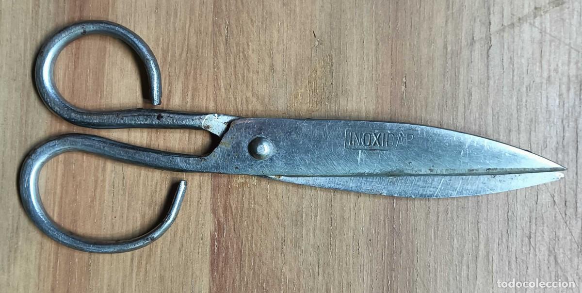 Antiguidades: TIJERAS DE SASTRE / MODISTER&Iacute;A VINTAGE &ndash; METAL INOXIDABLE &rdquo;INOXIDAR&rdquo; &ndash; 18 X 8 CM &ndash; A&Ntilde;OS 90