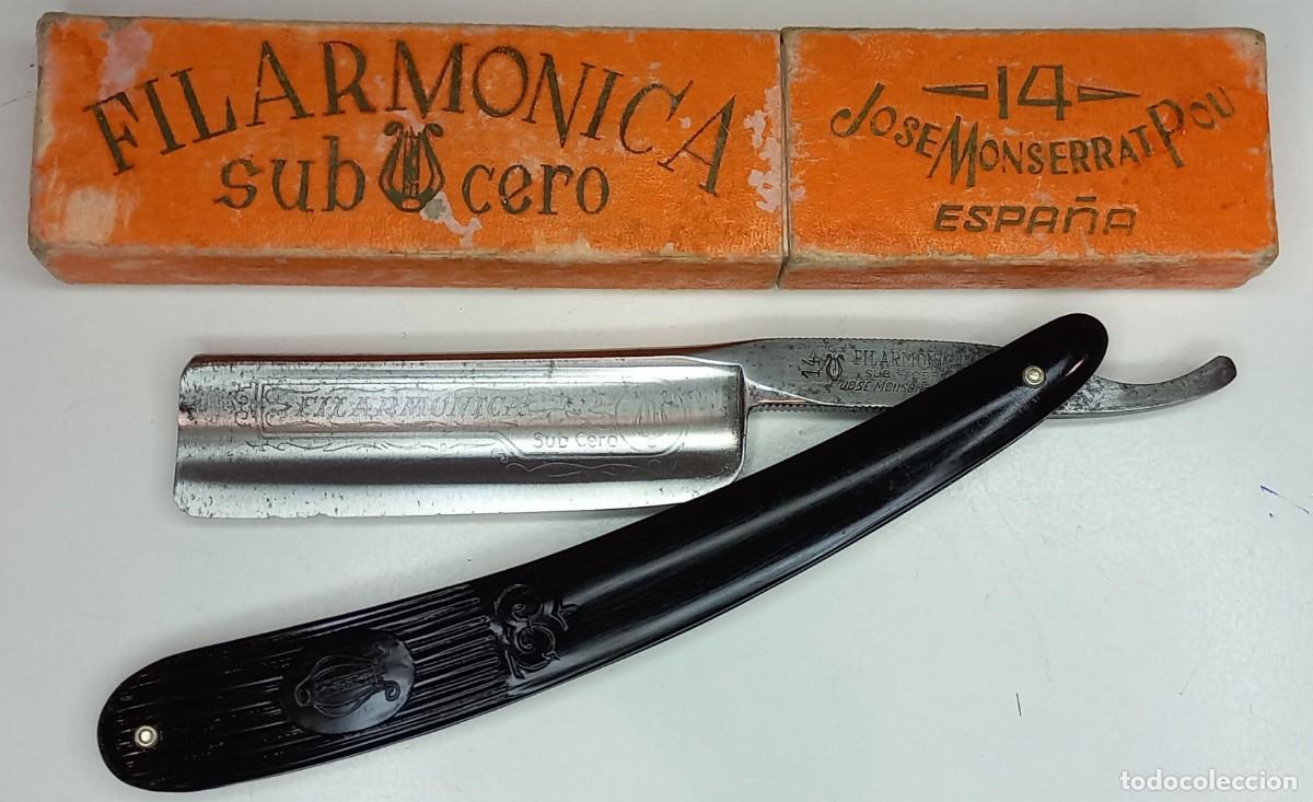 Antig&uuml;edades: ANTIGUA NAVAJA BARBERO FILARMONICA N&ordm; 14 SUB CERO DE JOSE MONSERRAT POU