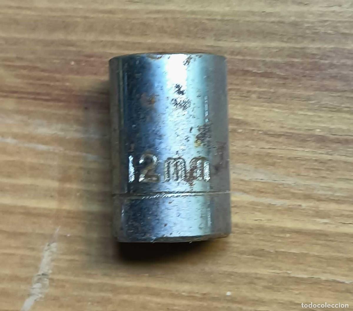Antig&uuml;edades: VASO DE LLAVE DE TUBO DE 12 MM - HEXAGONAL 6 PUNTAS - ACERO CROMADO - ENCASTRE CUADRADO 3/8&rdquo; PARA CA