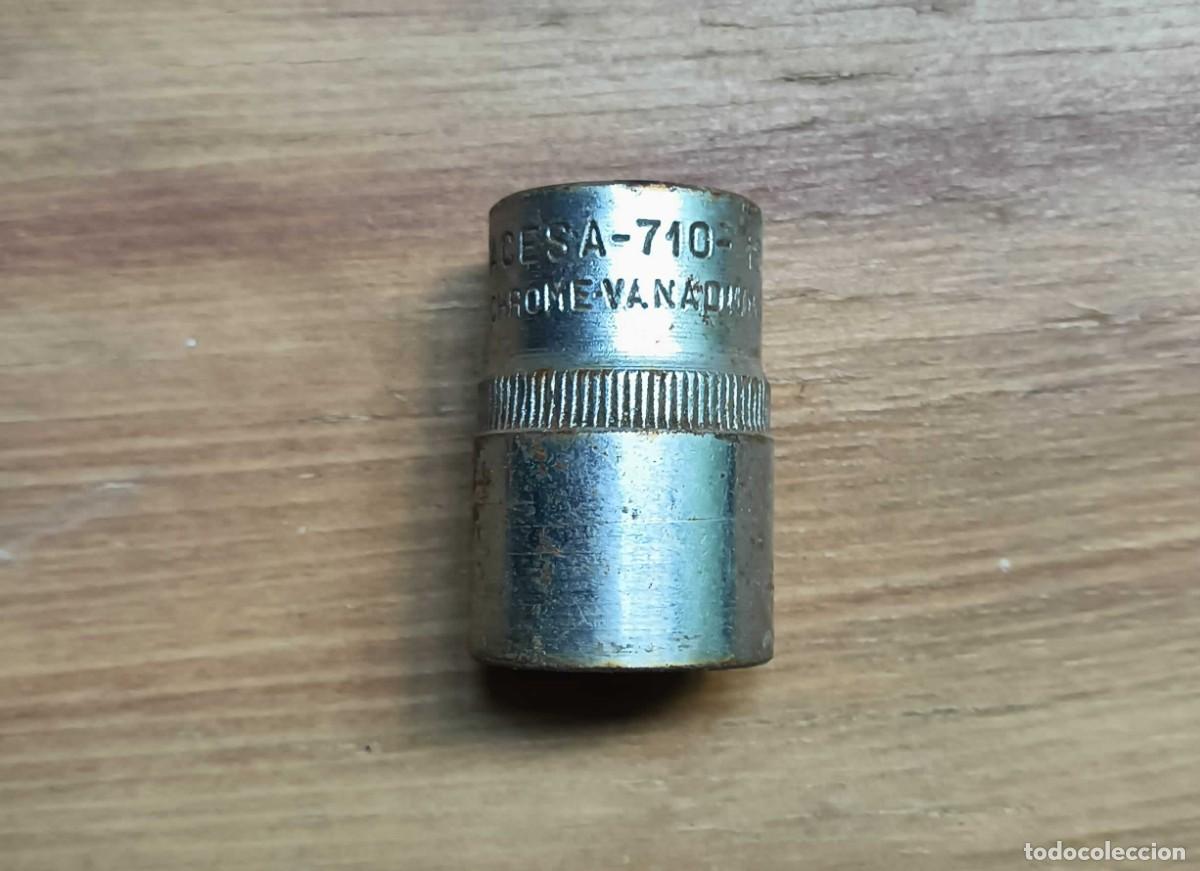 Antiquit&auml;ten: VASO DE LLAVE DE TUBO ACESA 710 DE 19 MM - CHROME-VANADIUM - FABRICADO EN ESPA&Ntilde;A - BOCA BIHEXAGONAL