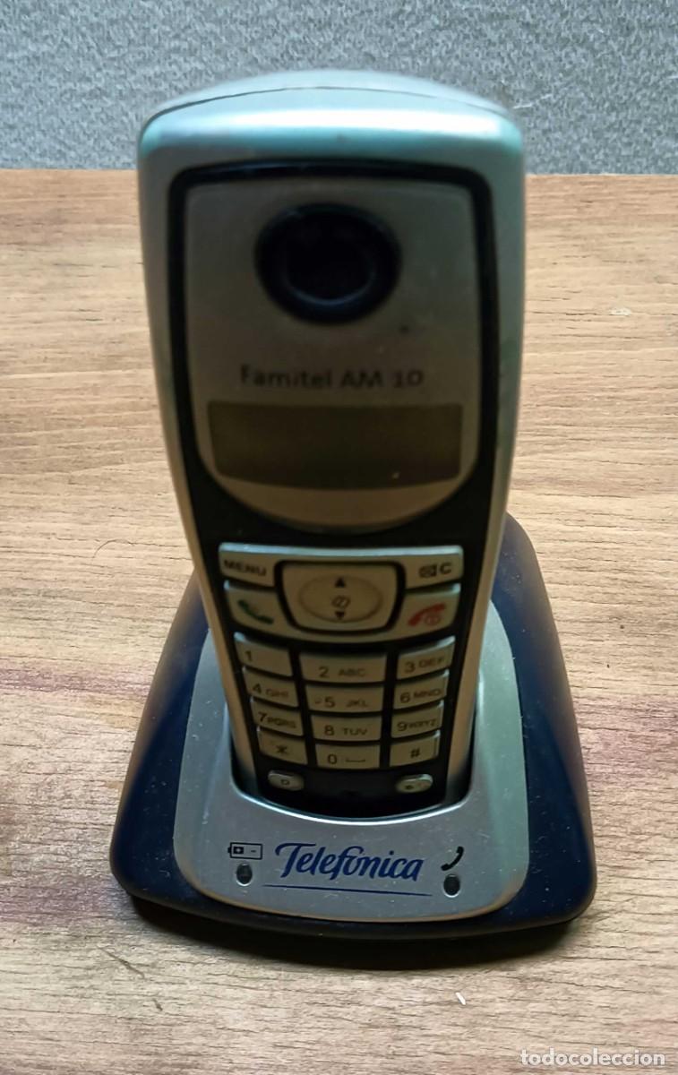 Tel&eacute;fonos: TEL&Eacute;FONO INAL&Aacute;MBRICO TELEF&Oacute;NICA / AMPER FAMITEL AM 10 &ndash; CON BASE DE CARGA &ndash; A&Ntilde;OS 2000