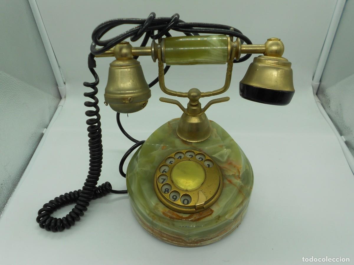 Telefone: telefono vintage de marmol modelo italiano sin probar decoracion o ampliacion de coleccion
