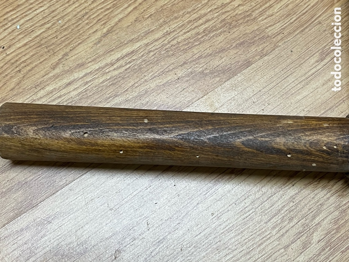 Antig&uuml;edades: Lote de 2 barrenas antiguas con mango de madera - Foto 12