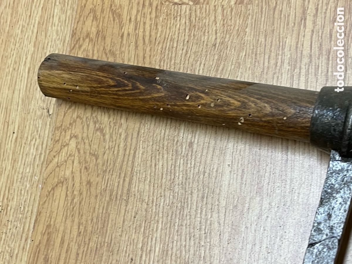 Antig&uuml;edades: Lote de 2 barrenas antiguas con mango de madera - Foto 14