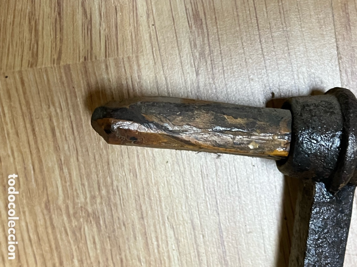 Antig&uuml;edades: Lote de 2 barrenas antiguas con mango de madera - Foto 16