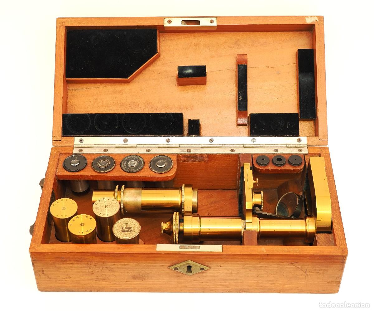 Antig&uuml;edades: Microscopio antiguo Zeiss (1886) - Foto 2