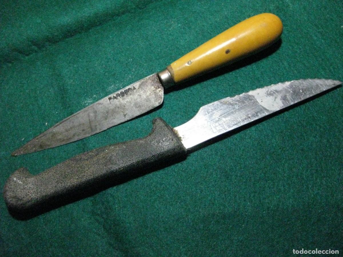 Antig&uuml;edades: DOS CUCHILLOS DE COCINA ( FARGEDA Y ARGOS )