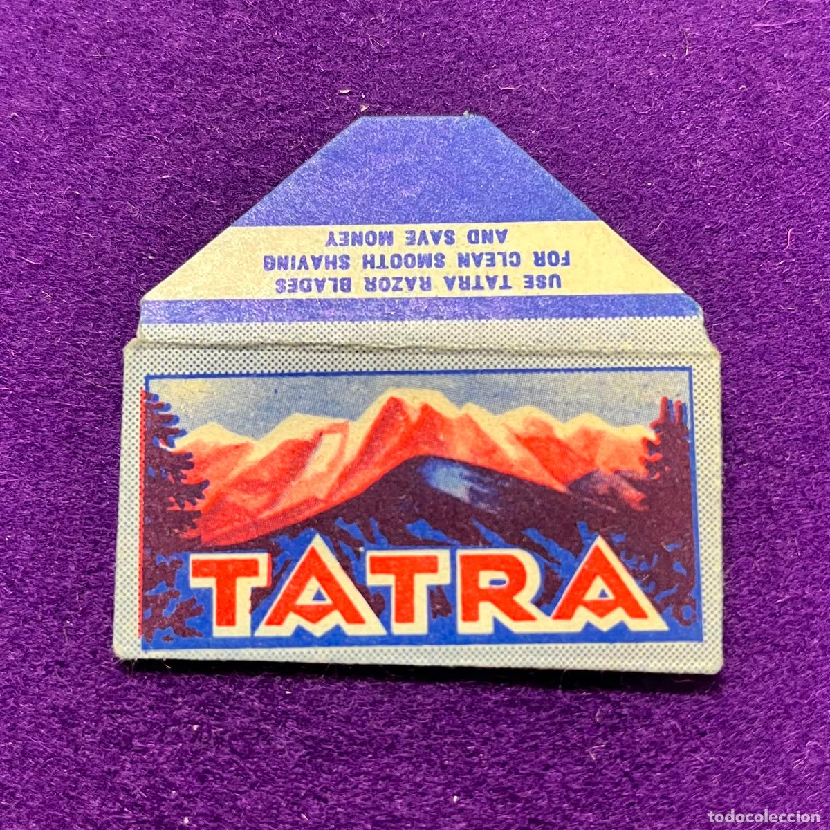 Antig&uuml;edades: FUNDA Y HOJA DE CUCHILLA DE AFEITAR. TATRA.