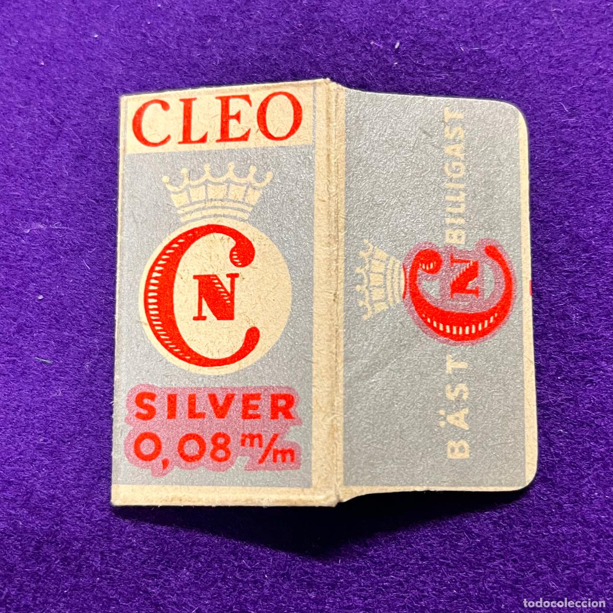 Antig&uuml;edades: FUNDA DE HOJA DE CUCHILLA DE AFEITAR. CLEO.