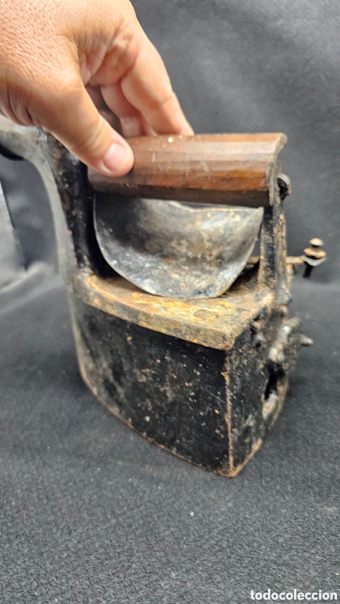 Antig&uuml;edades: Antigua plancha de chimenea - Foto 5
