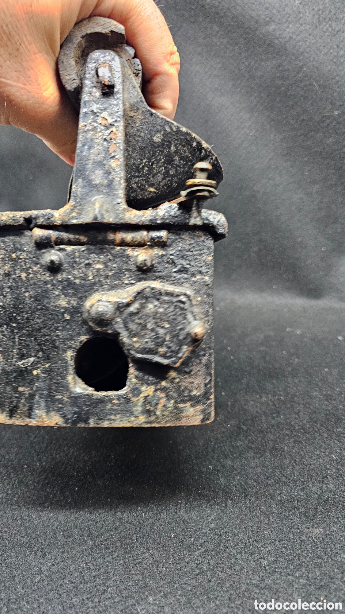 Antig&uuml;edades: Antigua plancha de chimenea - Foto 6