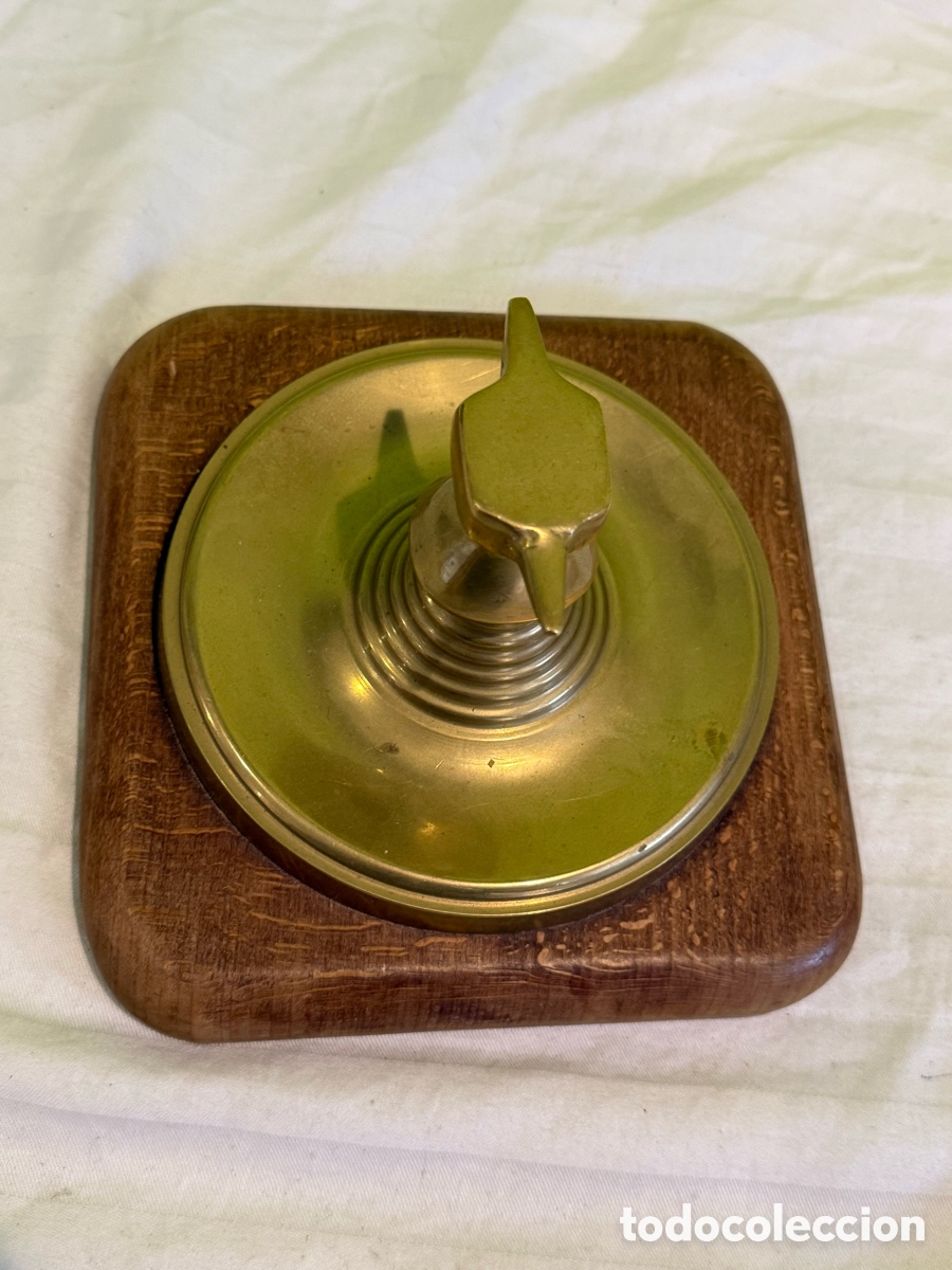 Antig&uuml;edades: ANTIGUO YUNQUE DE JOYERO EN BRONCE CON MARTILLO Y BASE DE MADERA &ndash; PIEZA SINGULAR - Foto 12