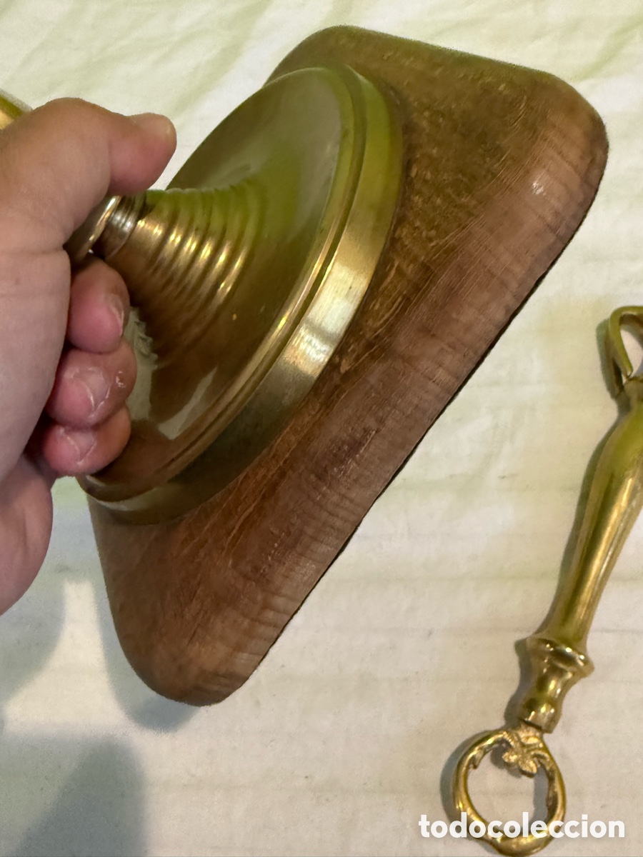 Antig&uuml;edades: ANTIGUO YUNQUE DE JOYERO EN BRONCE CON MARTILLO Y BASE DE MADERA &ndash; PIEZA SINGULAR - Foto 13
