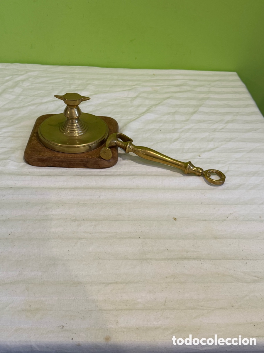 Antig&uuml;edades: ANTIGUO YUNQUE DE JOYERO EN BRONCE CON MARTILLO Y BASE DE MADERA &ndash; PIEZA SINGULAR - Foto 15