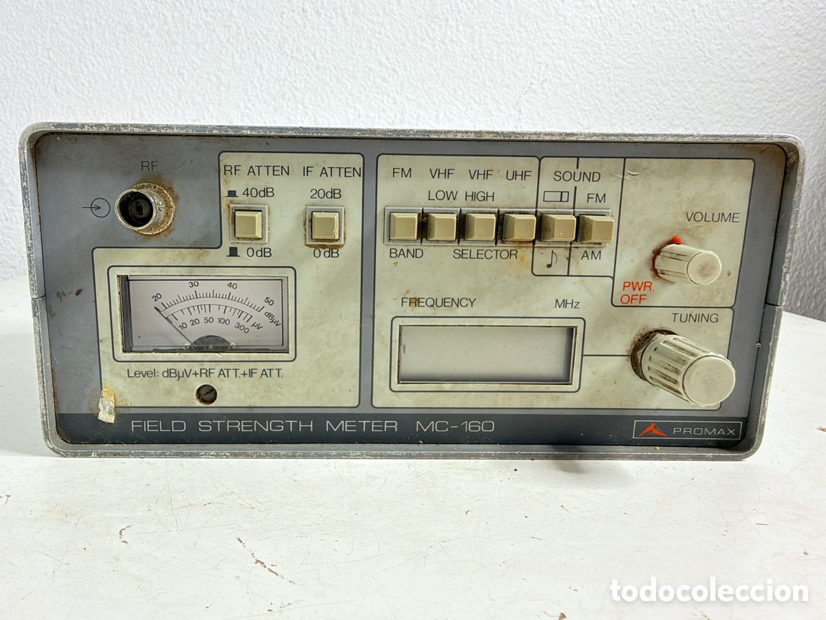Antig&uuml;edades: medidor de campo TV/FM modelo Promax MC-160 Sin Comprobar