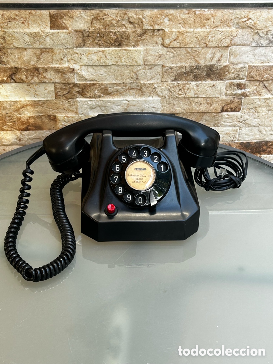 Tel&eacute;fonos: Tel&eacute;fono antiguo PTT Suiza - Baquelita - Zellweger 1950 - Funcionando