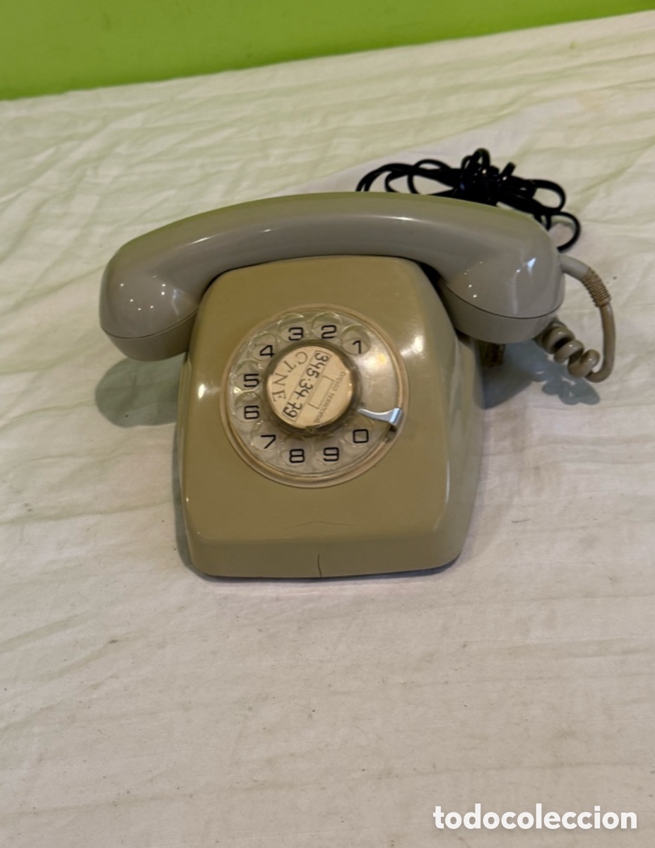 Tel&eacute;fonos: Antiguo tel&eacute;fono HERALDO CTNE bicolor gris &ndash; Completo y funcionando &ndash; A&ntilde;os 70-80