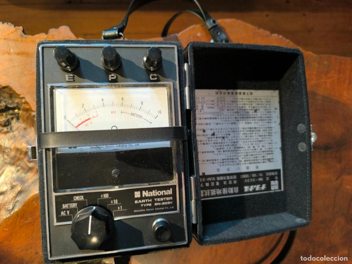 Antig&uuml;edades: TELUROMETRO NATIONAL EARTH TESTER BN-303V EN SU ESTUCHE 18X13X13 CM 1,6 KG
