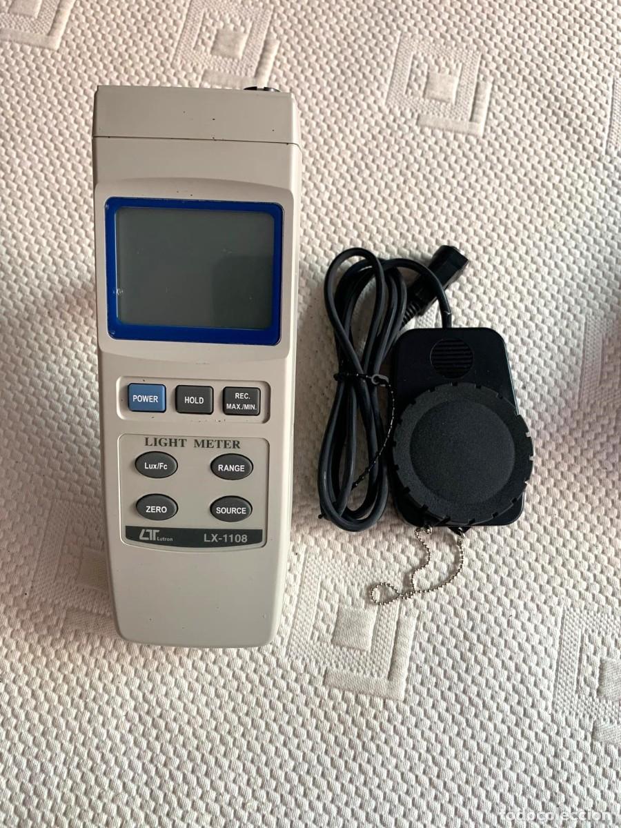 Antig&uuml;edades: Lux&oacute;metro Digital Profesional Lutron LX-1108 - Medidor de Luz + Funda Original