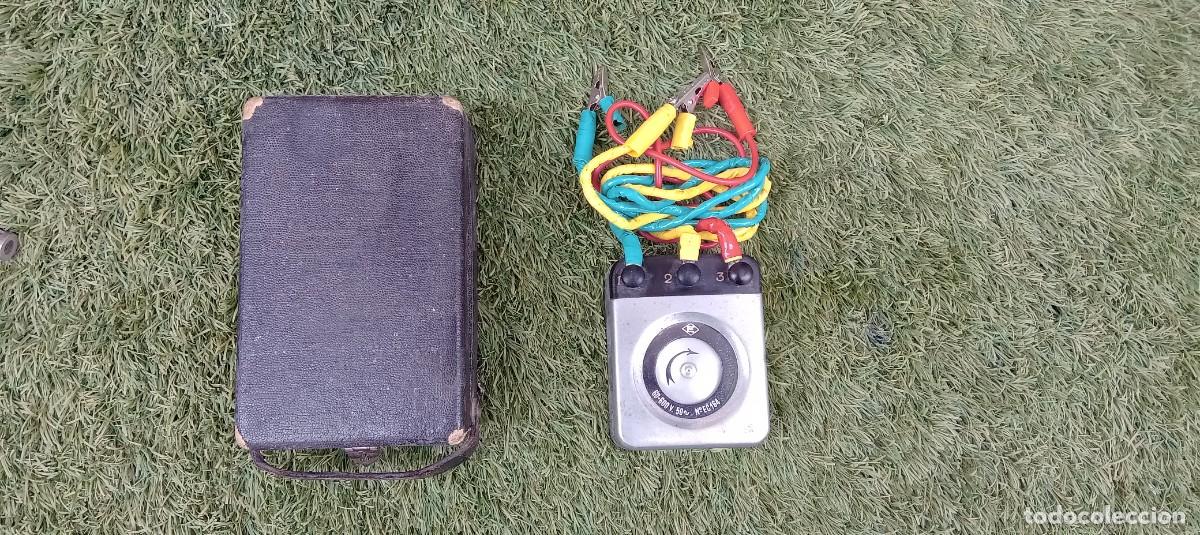 Antig&uuml;edades: Comprobador de fases AEG 60-600 V con estuche