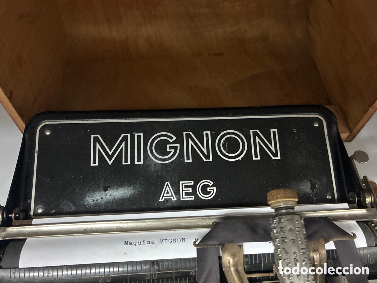 Antig&uuml;edades: M&aacute;quina de escribir MIGNON Modelo 4. - Foto 5