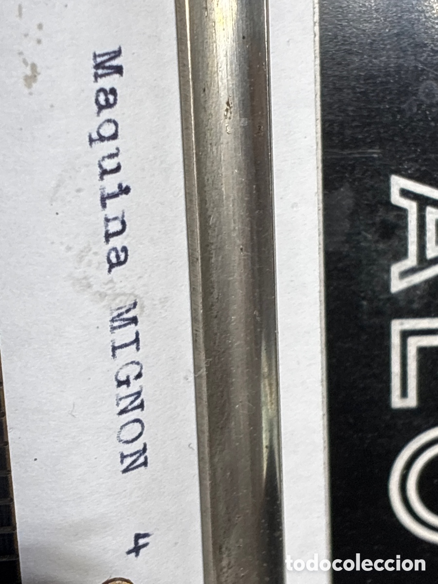Antig&uuml;edades: M&aacute;quina de escribir MIGNON Modelo 4. - Foto 10