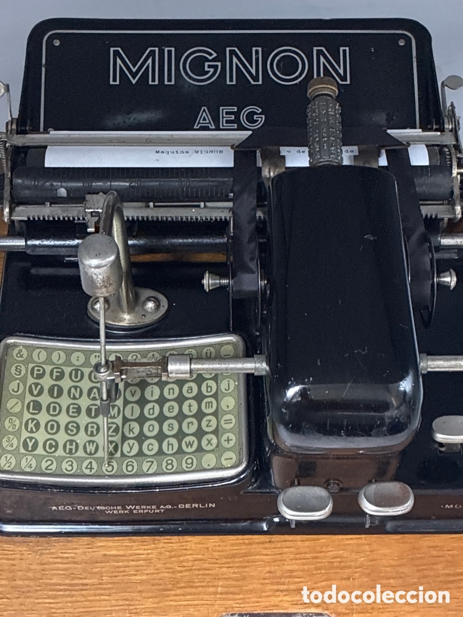 Antig&uuml;edades: M&aacute;quina de escribir MIGNON Modelo 4. - Foto 2