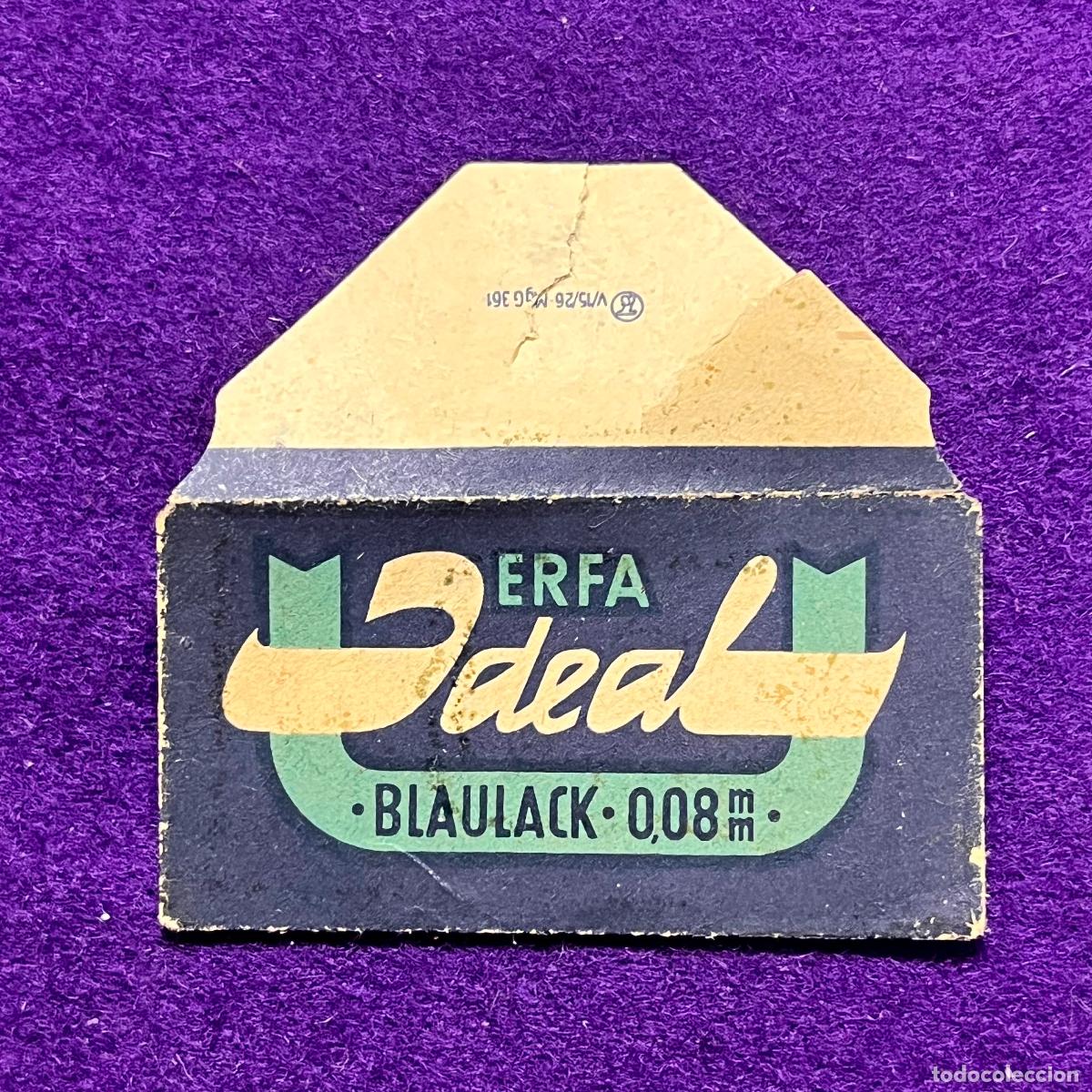 Antig&uuml;edades: FUNDA DE HOJA DE CUCHILLA DE AFEITAR. ERFA IDEAL.