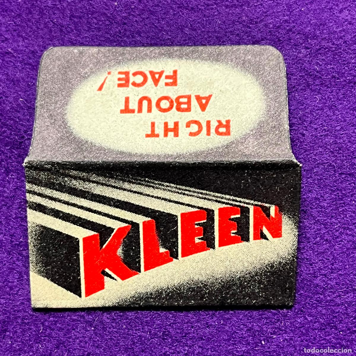 Antig&uuml;edades: FUNDA Y HOJA DE CUCHILLA DE AFEITAR. KLEEN. - Foto 1