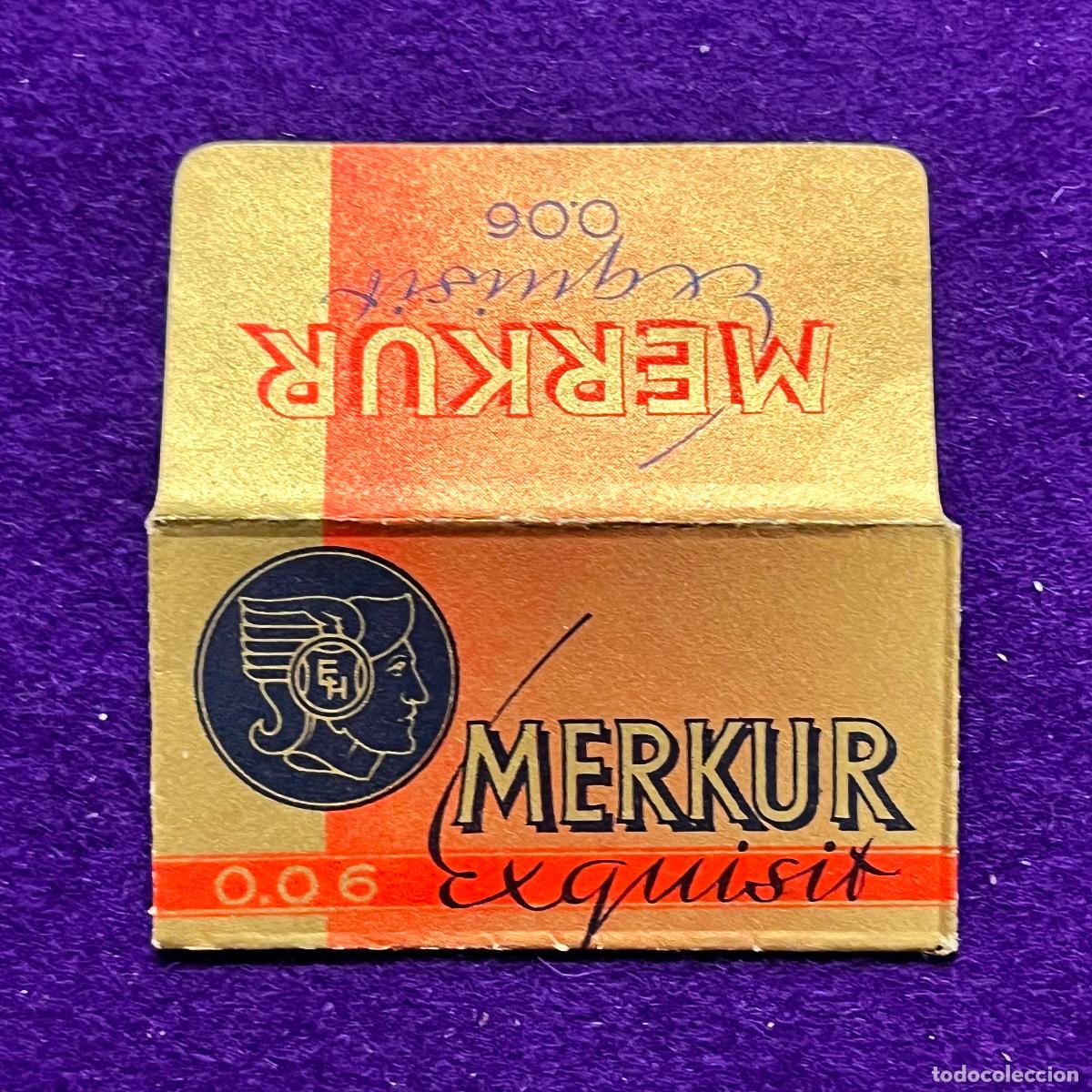 Antig&uuml;edades: FUNDA DE HOJA DE CUCHILLA DE AFEITAR. MERKUR.