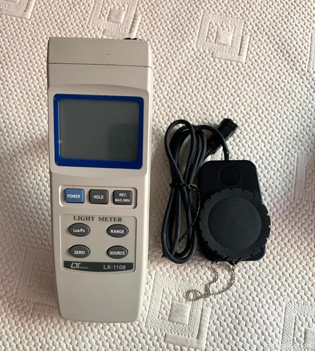 Antig&uuml;edades: Lux&oacute;metro Digital Profesional Lutron LX-1108 - Medidor de Luz + Funda Original