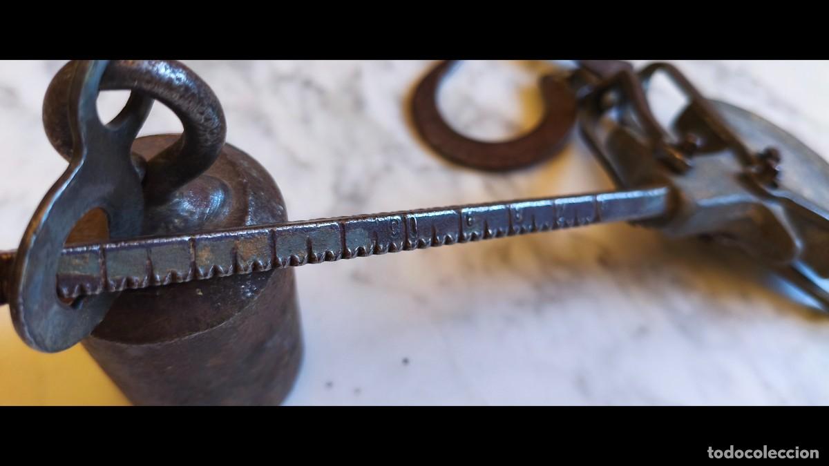 Antig&uuml;edades: Balanza Romana Antigua Hierro - Foto 6