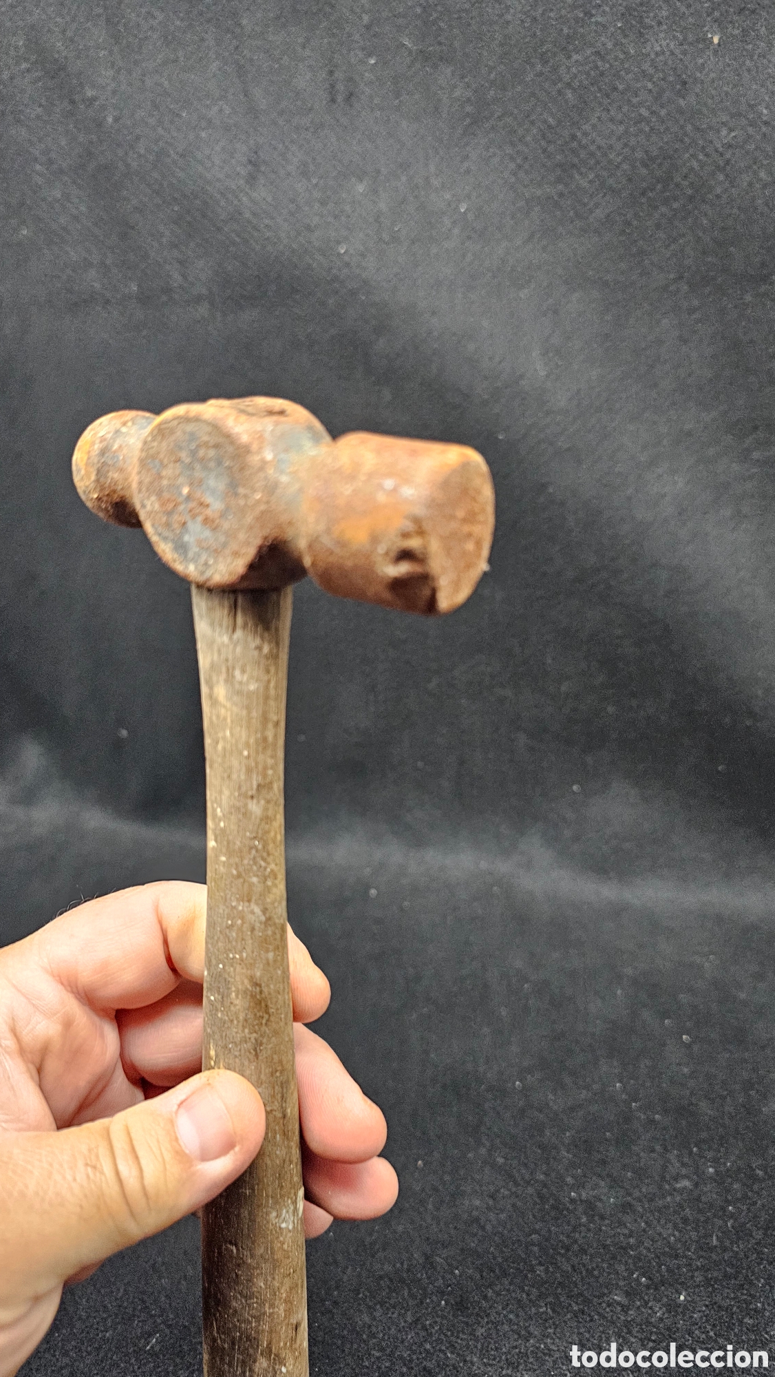 Antig&uuml;edades: Antiguo martillo de bola - Foto 2