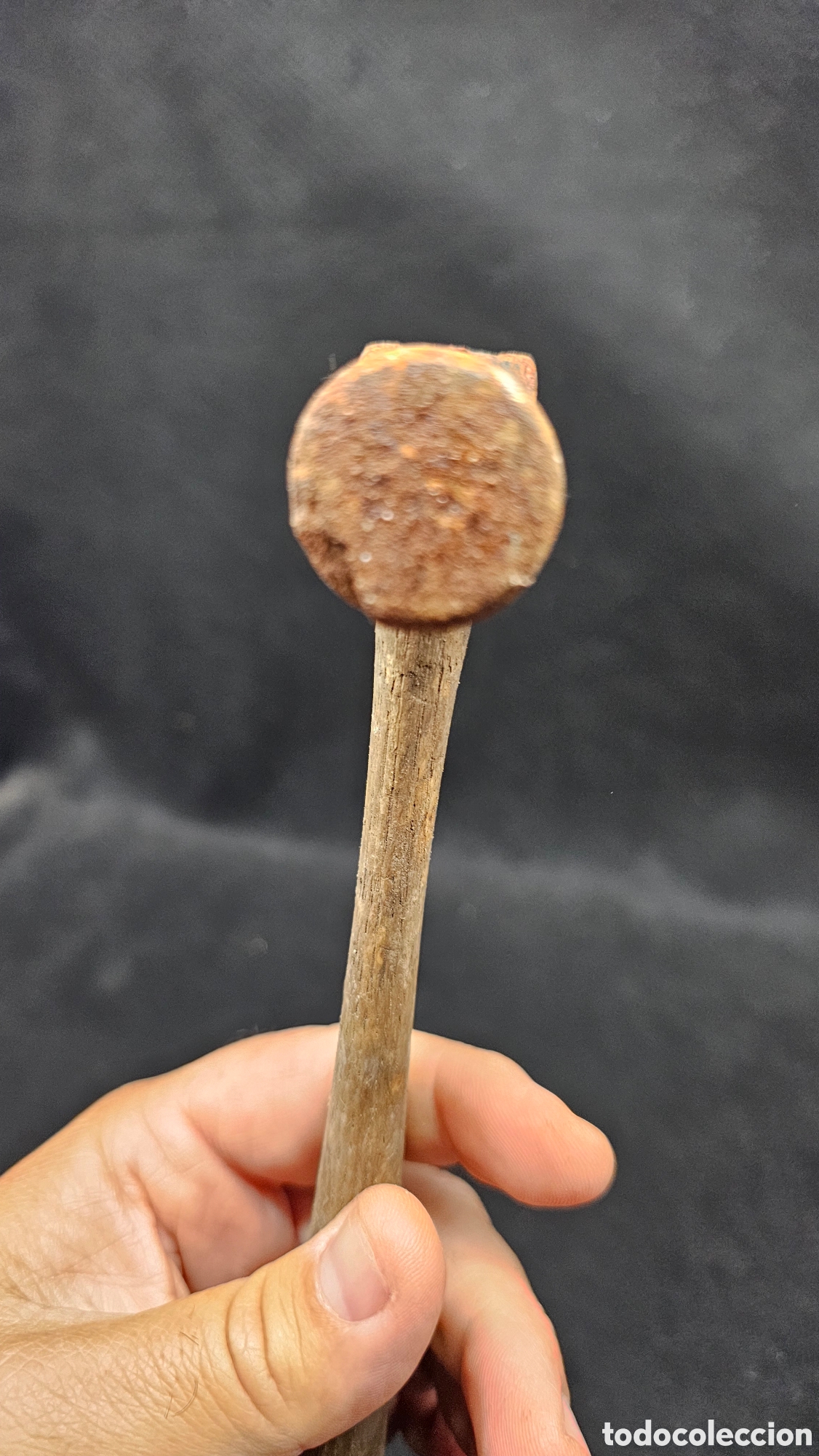 Antig&uuml;edades: Antiguo martillo de bola - Foto 4