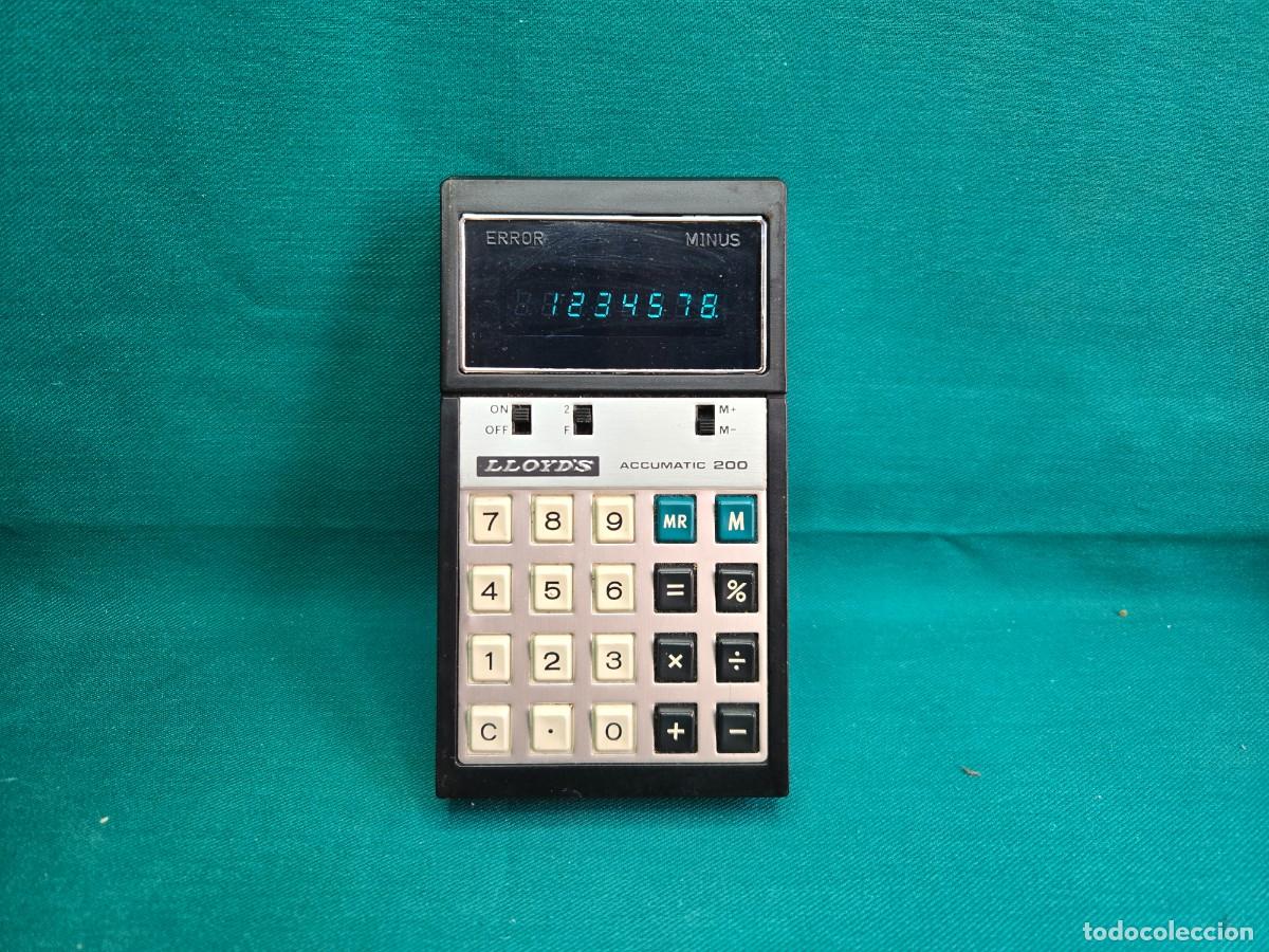 Antig&uuml;edades: CALCULADORA LLODYS ACCUMATIC 200 - Foto 2