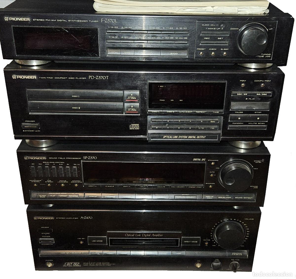 Antig&uuml;edades: EQUIPO MUSICA PIONEER-AMPLIFICADOR A-Z470-RADIO F-Z570L-PROCESADOR SP-Z570-COMPACT DISC PD-Z570T