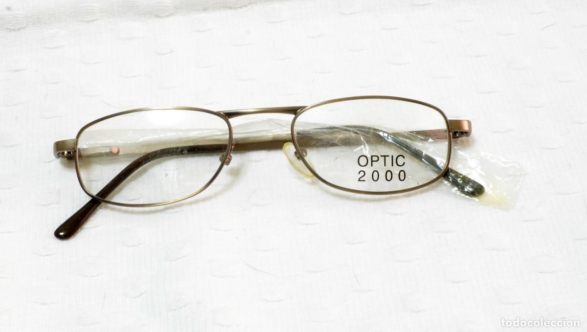 Antig&uuml;edades: Montura met&aacute;lica de gafas de la marca Optic 2000, modelo 602 BRUN