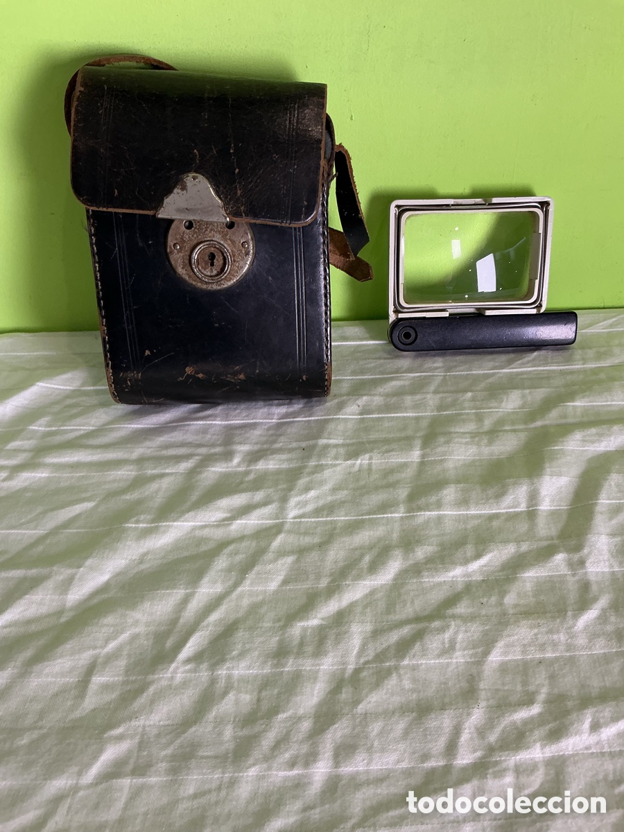 Antig&uuml;edades: Lupa profesional Eschenbach 3,5 plegable con estuche