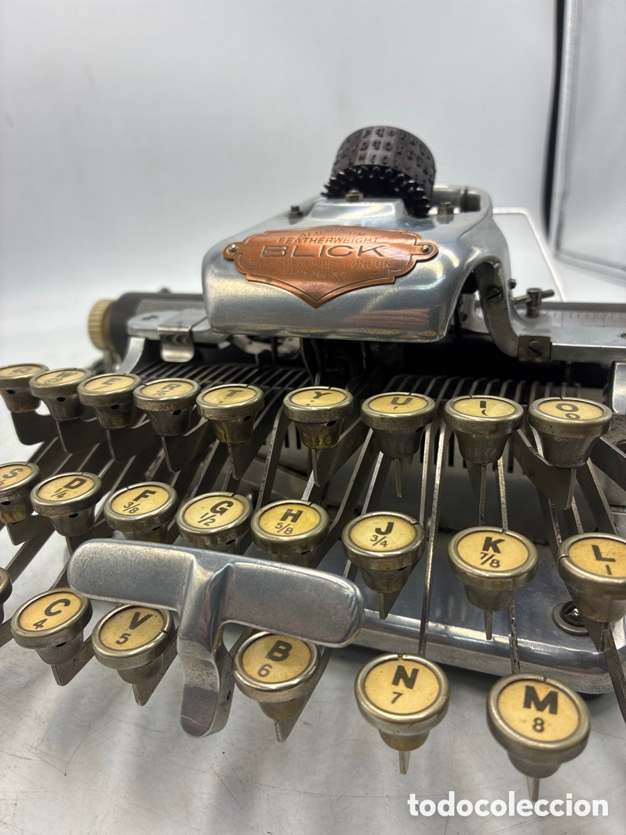 Antig&uuml;edades: M&aacute;quina de escribir Blick de aluminio. - Foto 6