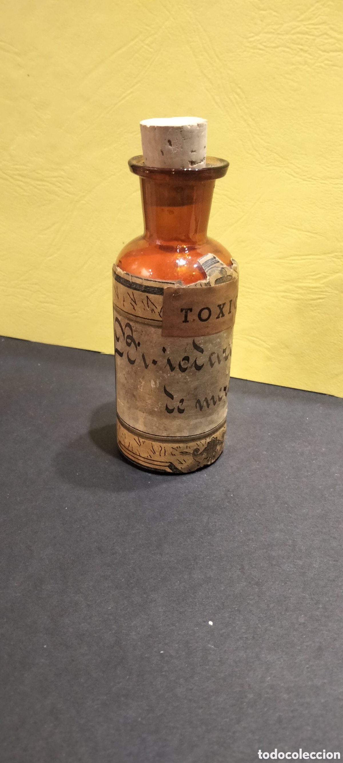 Antig&uuml;edades: Frasco de farmacia, BI-IODURO DE MERCURIO