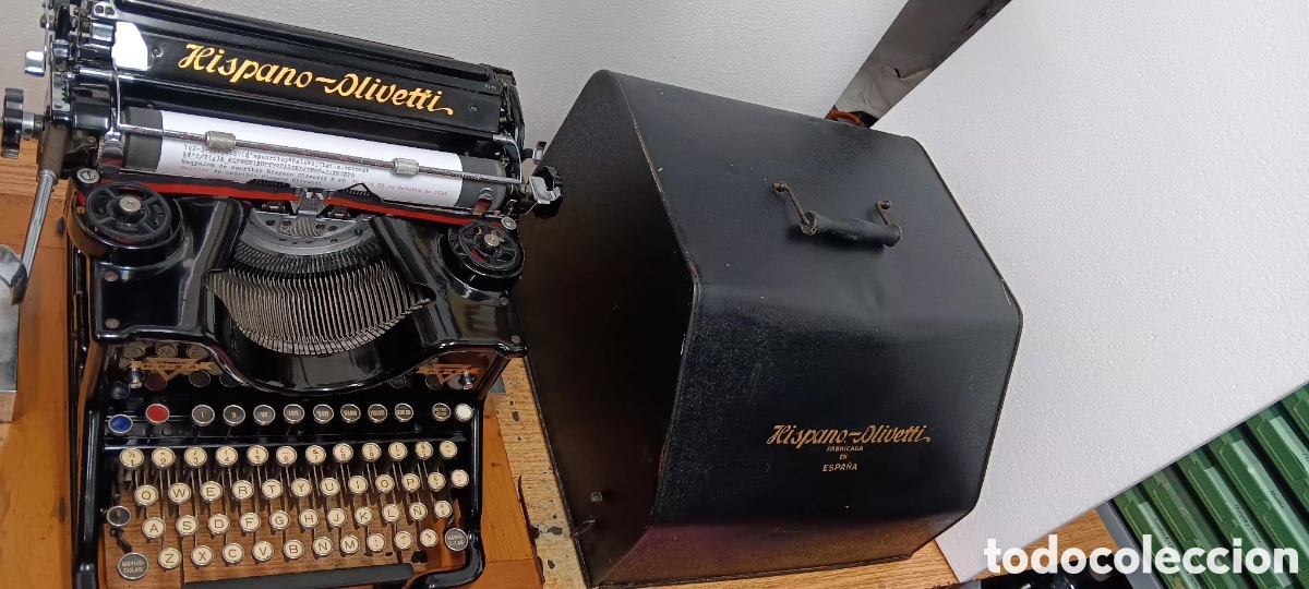 Antig&uuml;edades: M&aacute;quina de escribir Hispano Olivetti M-40 - Foto 5