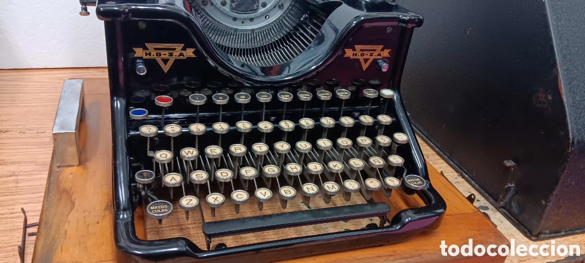 Antig&uuml;edades: M&aacute;quina de escribir Hispano Olivetti M-40 - Foto 6