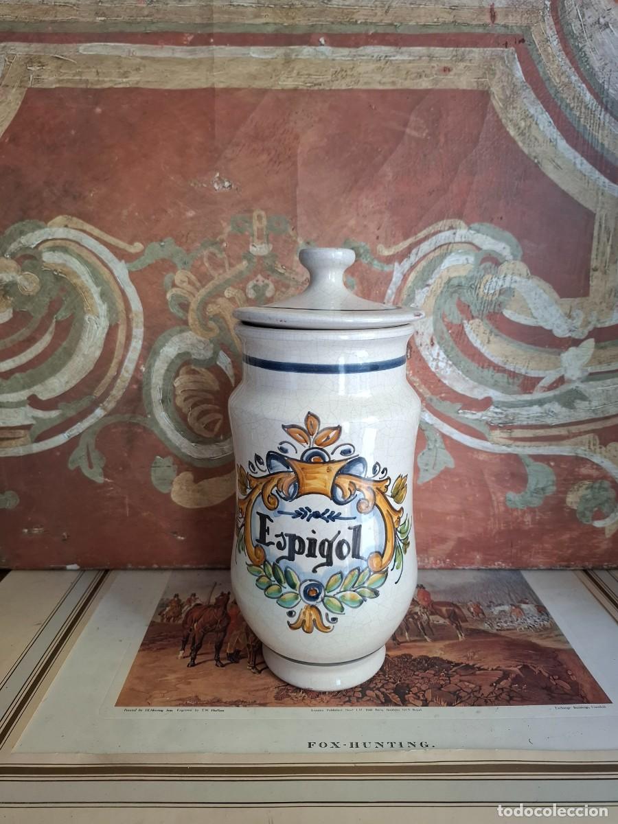 Antig&uuml;edades: ALBARELO ANTIGUO PARA ESPIGOL O LAVANDA - Foto 2