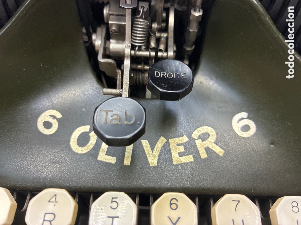 Antig&uuml;edades: M&aacute;quina de Escribir Oliver 6. - Foto 5
